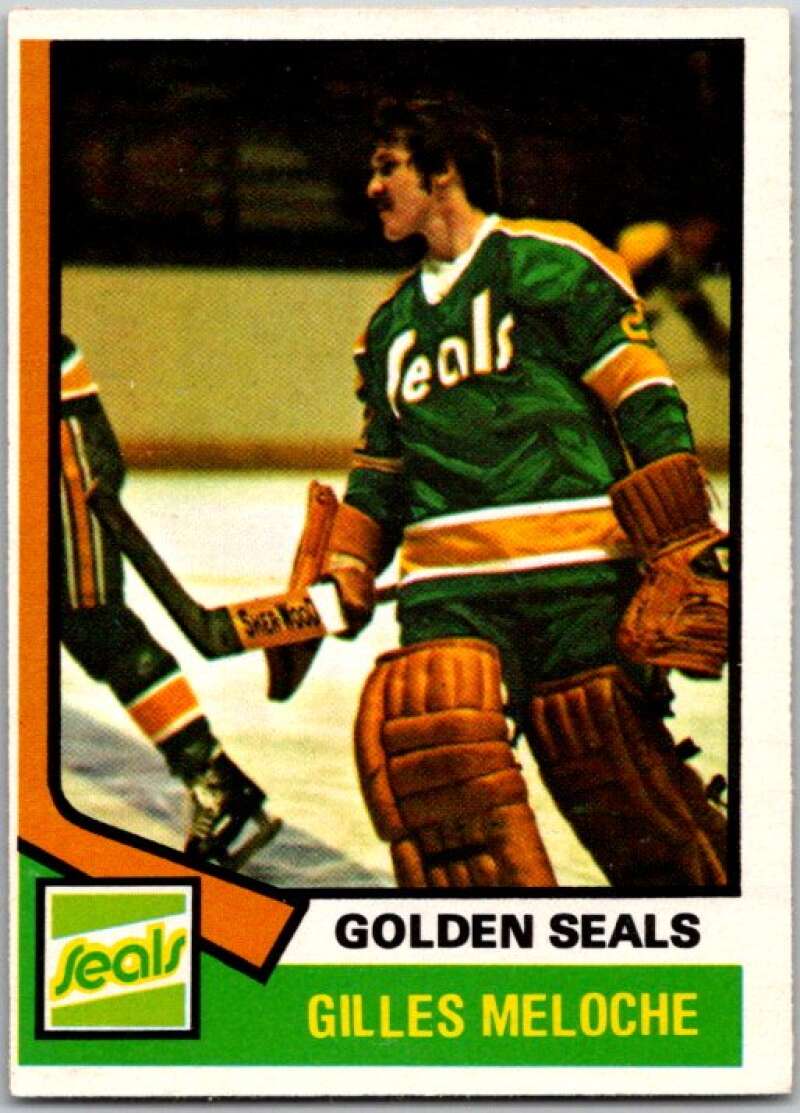 1974-75 O-Pee-Chee #205 Gilles Meloche California Golden Seals V46318