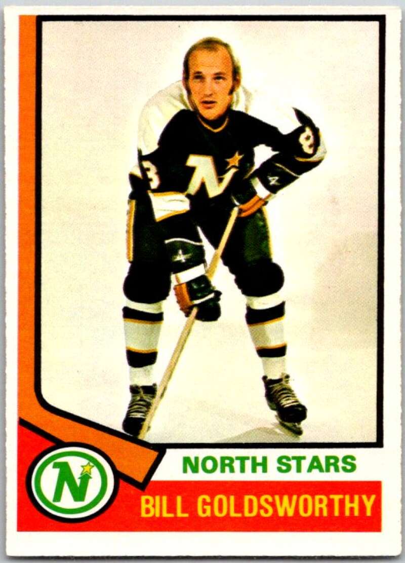 1974-75 O-Pee-Chee #220 Bill Goldsworthy Minnesota North Stars V46333