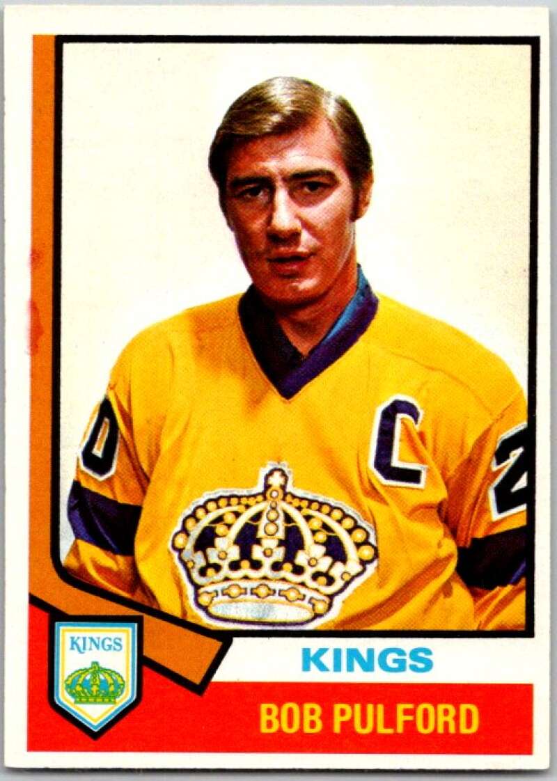 1974-75 O-Pee-Chee #229 Bob Pulford CO Los Angeles Kings V46342