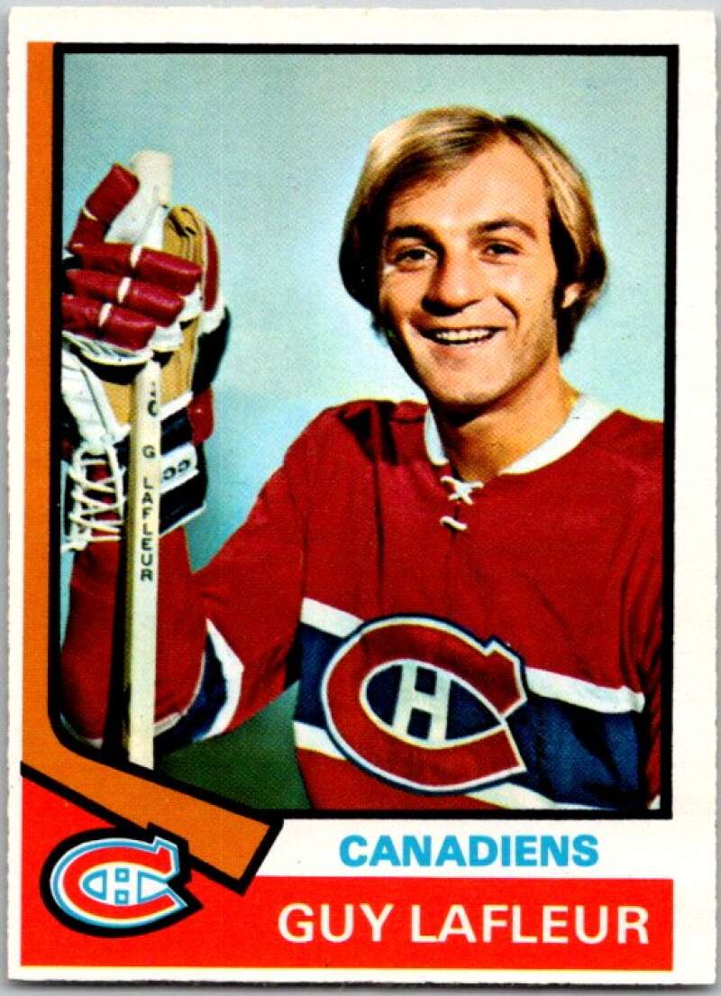 1974-75 O-Pee-Chee #232 Guy Lafleur Montreal Canadiens V46345