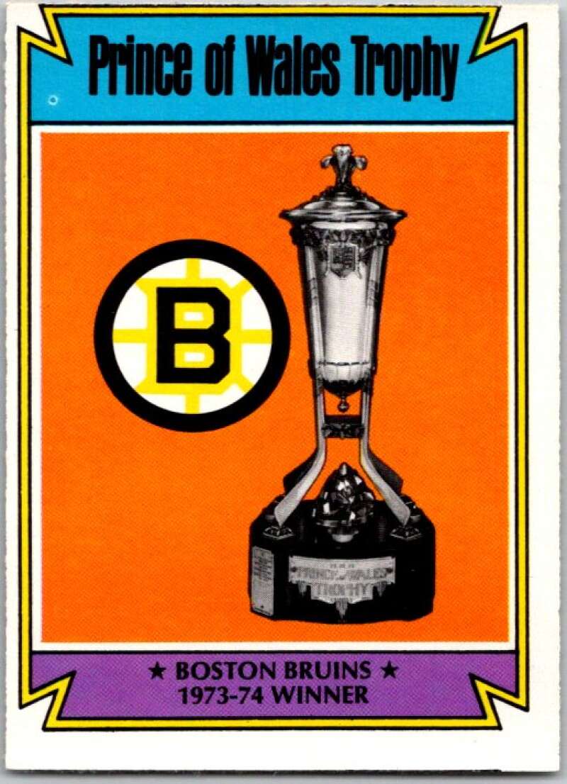 1974-75 O-Pee-Chee #247 Boston Bruins Prince of Wales Trophy V46360