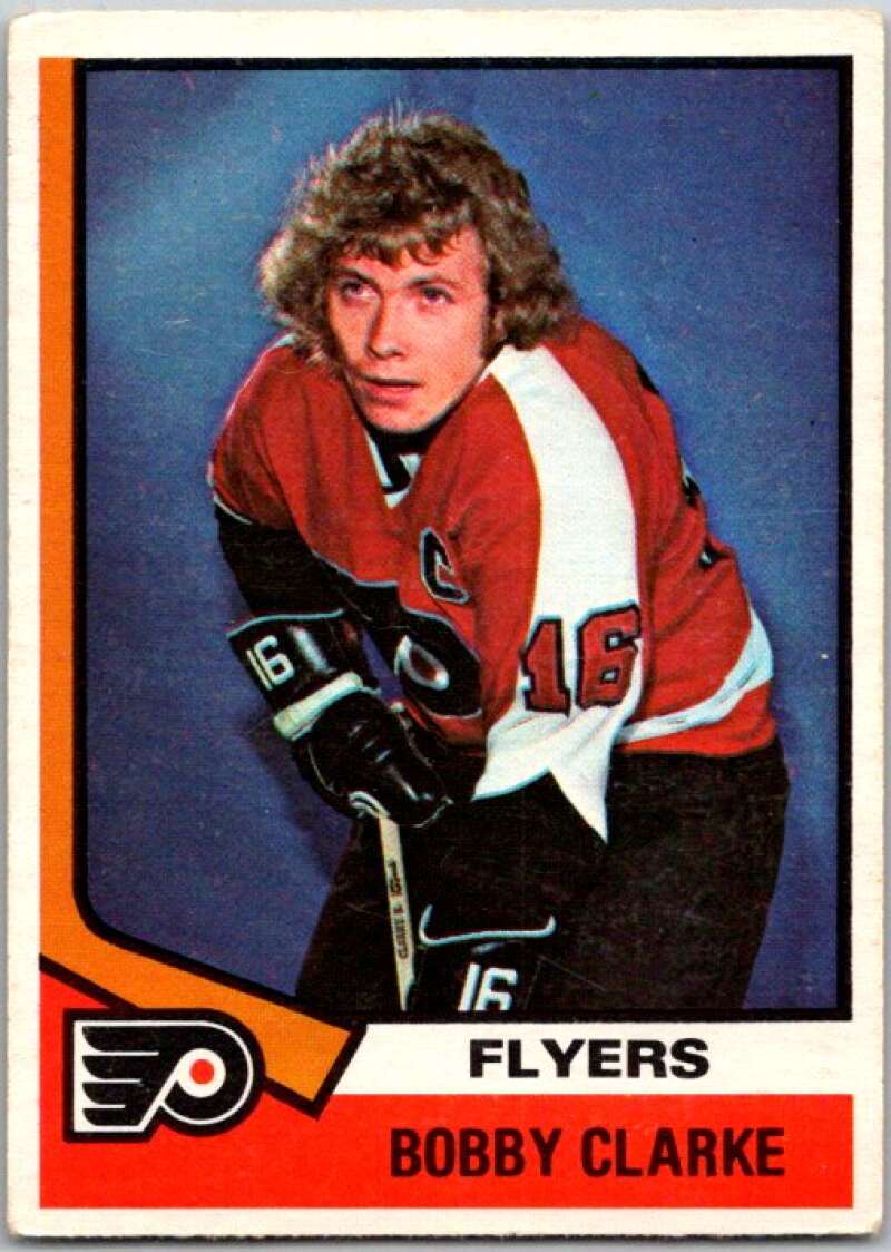1974-75 O-Pee-Chee #260 Bobby Clarke UER Philadelphia Flyers V46373