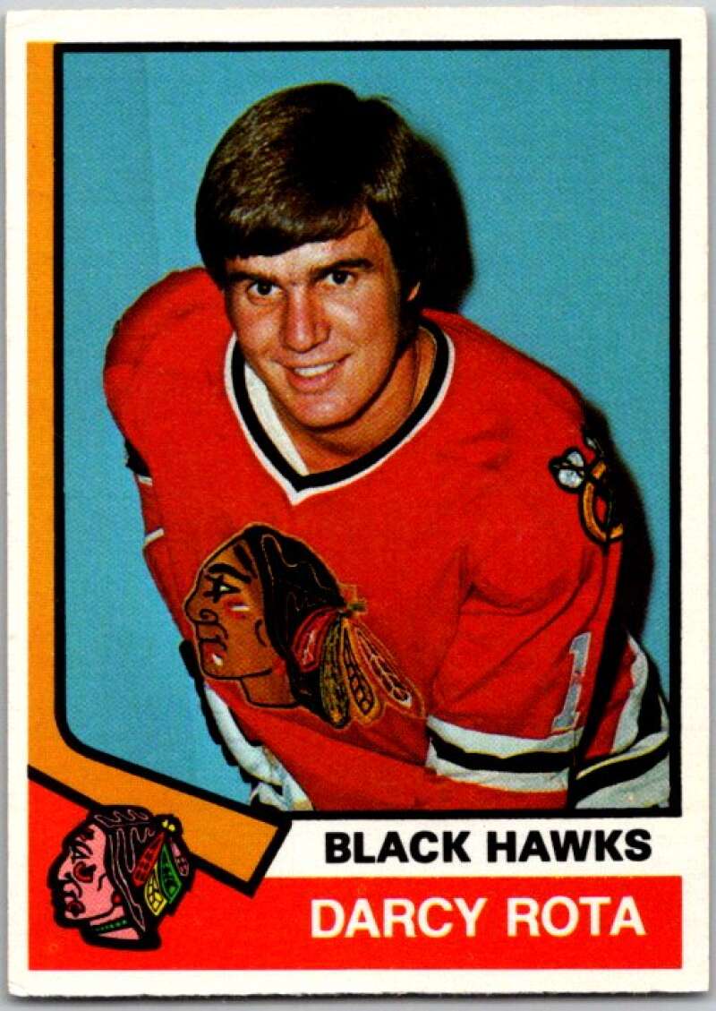 1974-75 O-Pee-Chee #269 Darcy Rota RC Rookie Chicago Blackhawks V46381