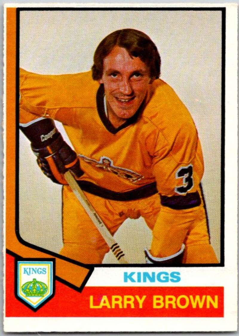 1974-75 O-Pee-Chee #271 Larry Brown RC Rookie Los Angeles Kings V46383