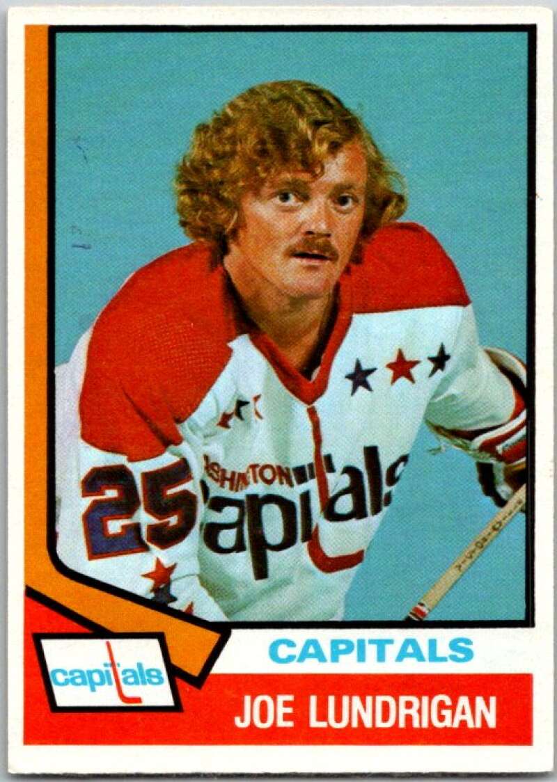 1974-75 O-Pee-Chee #277 Joe Lundrigan RC Rookie Washington Capitals V46389