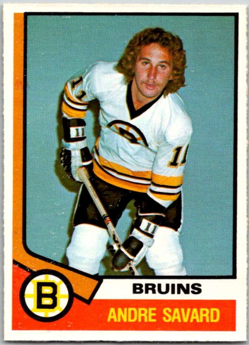 1974-75 O-Pee-Chee #285 Andre Savard RC Rookie Boston Bruins V46396