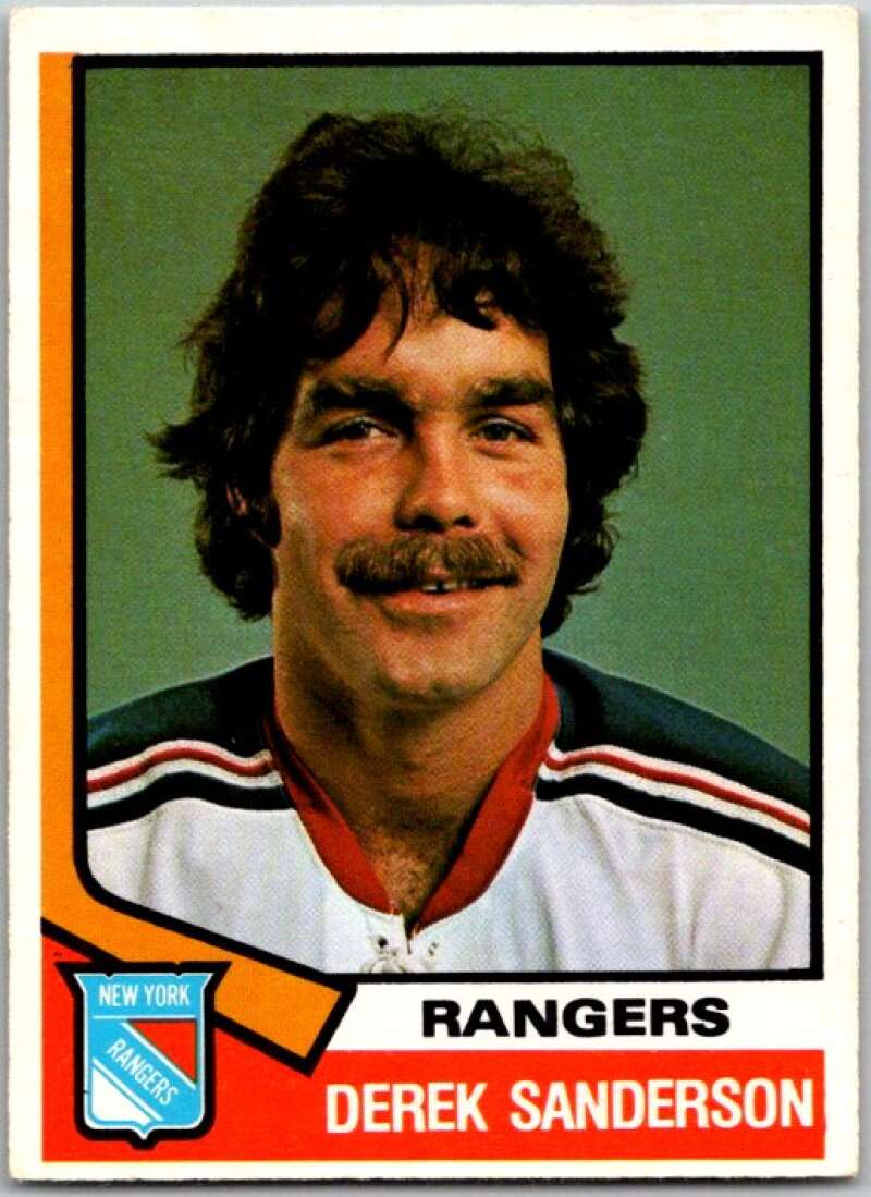 1974-75 O-Pee-Chee #290 Derek Sanderson New York Rangers V46401