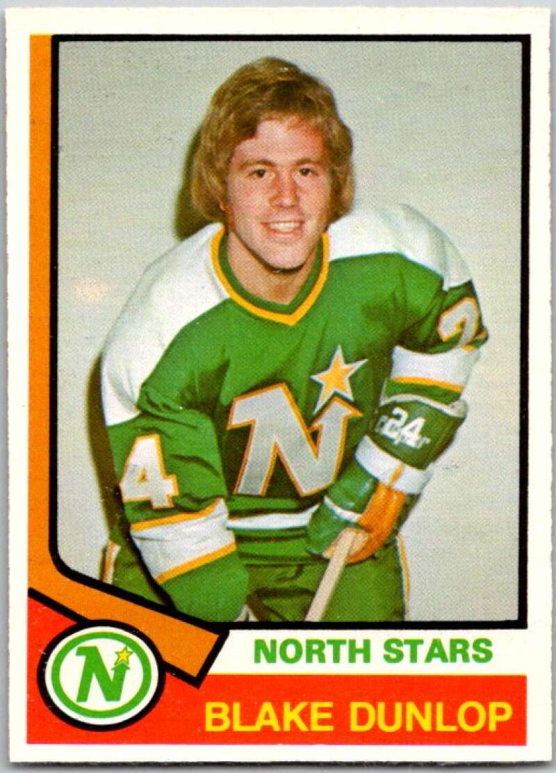 1974-75 O-Pee-Chee #308 Blake Dunlop RC Rookie Minnesota North Stars V46419