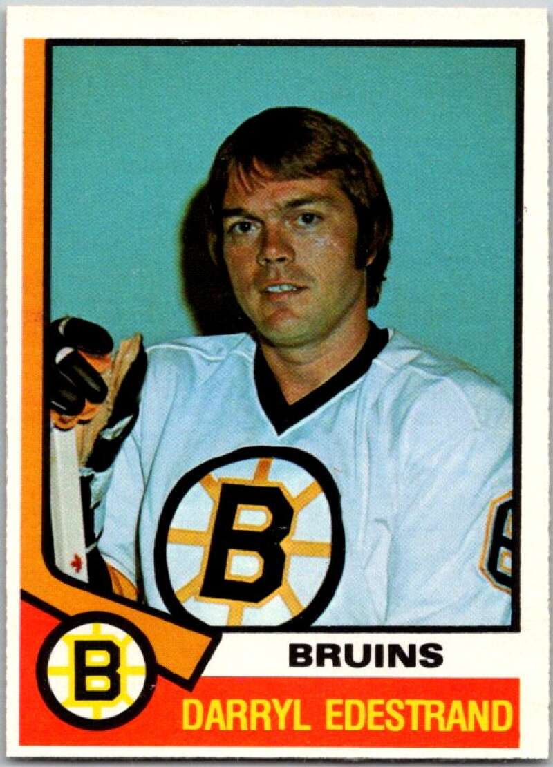 1974-75 O-Pee-Chee #313 Darryl Edestrand Boston Bruins V46424