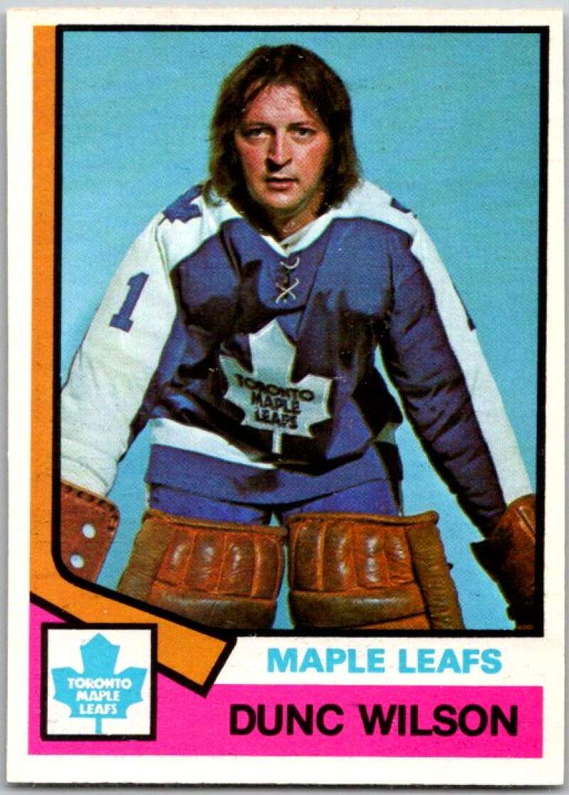 1974-75 O-Pee-Chee #327 Dunc Wilson Toronto Maple Leafs V46438