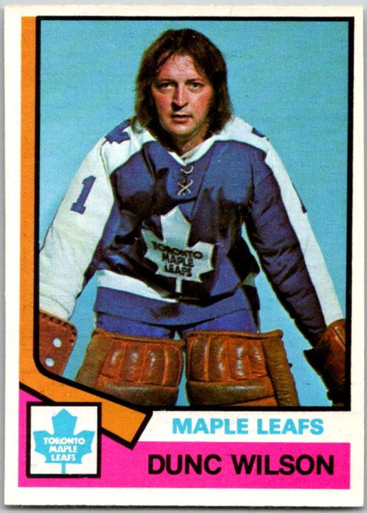 1974-75 O-Pee-Chee #327 Dunc Wilson  Toronto Maple Leafs  V46438