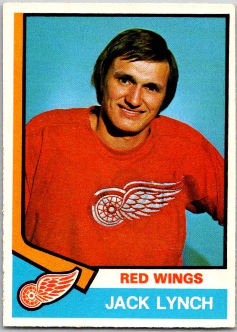1974-75 O-Pee-Chee #331 Jack Lynch Detroit Red Wings V46442
