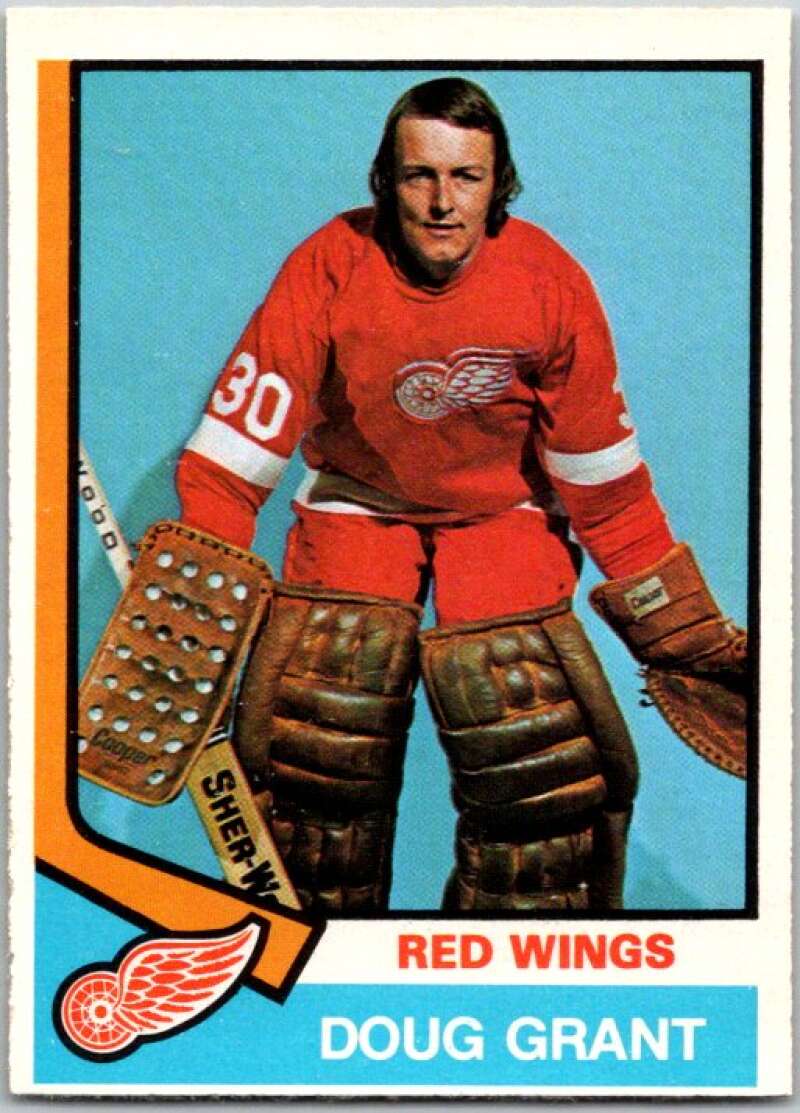 1974-75 O-Pee-Chee #347 Doug Grant RC Rookie Detroit Red Wings V46457