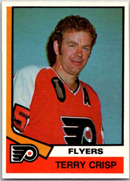 1974-75 O-Pee-Chee #352 Terry Crisp  Philadelphia Flyers  V46461