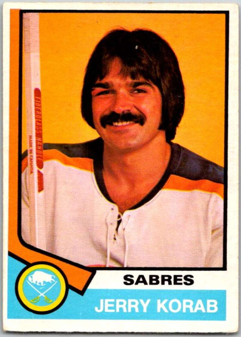 1974-75 O-Pee-Chee #354 Jerry Korab Buffalo Sabres V46463