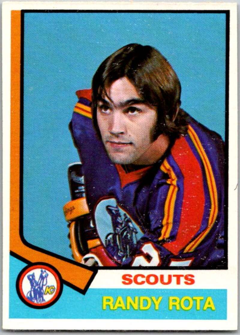 1974-75 O-Pee-Chee #362 Randy Rota RC Rookie Kansas City Scouts V46471