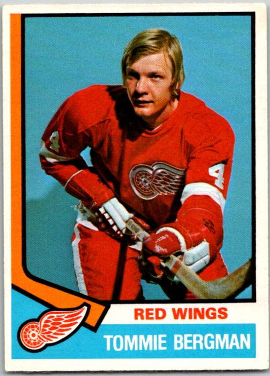 1974-75 O-Pee-Chee #365 Thommie Bergman UER  Detroit Red Wings  V46474