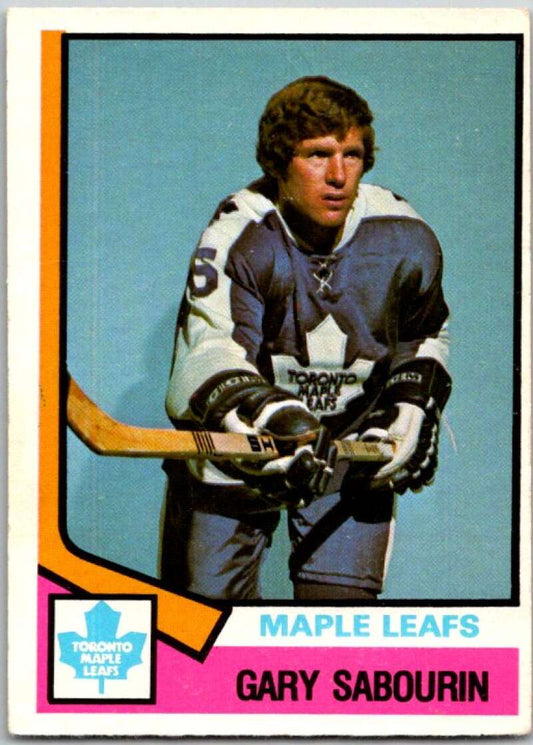 1974-75 O-Pee-Chee #368 Gary Sabourin  Toronto Maple Leafs  V46476