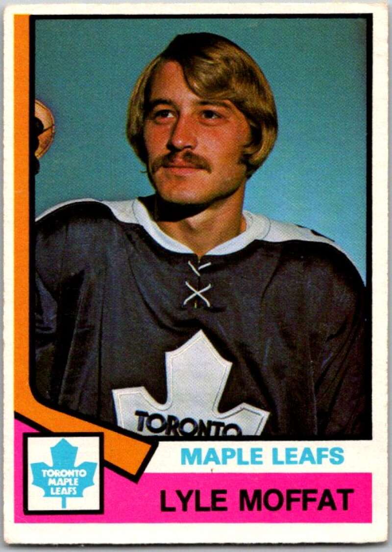 1974-75 O-Pee-Chee #379 Lyle Moffat RC Rookie Toronto Maple Leafs V46487