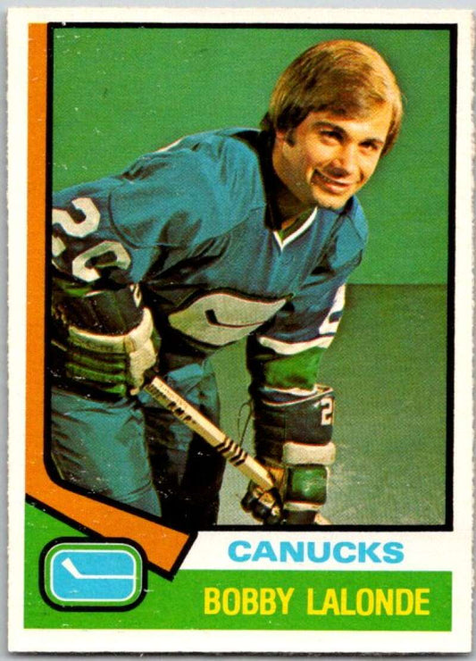 1974-75 O-Pee-Chee #392 Bobby Lalonde  Vancouver Canucks  V46499
