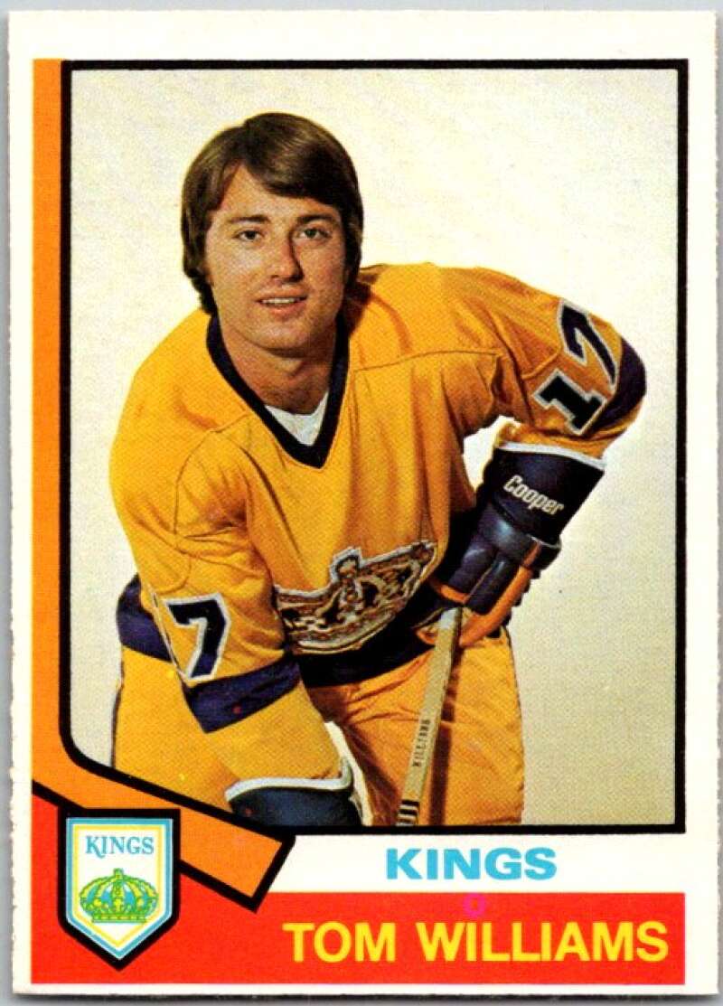 1974-75 O-Pee-Chee #394 Tom Williams RC Rookie Los Angeles Kings V46501