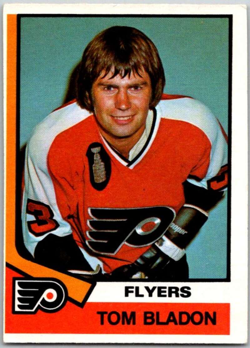 1974-75 O-Pee-Chee #396 Tom Bladon RC Rookie Philadelphia Flyers V46503