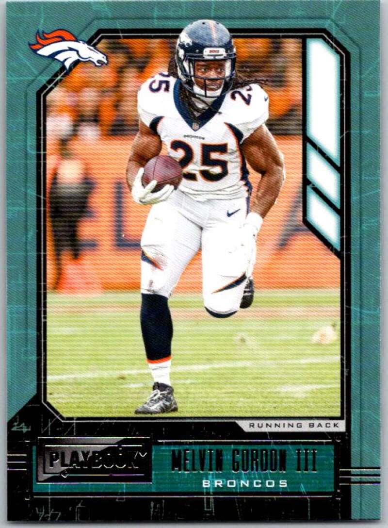 2020 Panini Playbook #12 Melvin Gordon III Denver Broncos V46505
