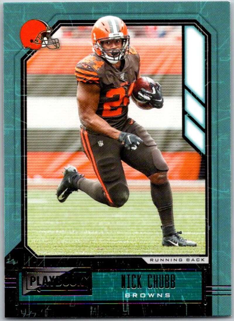 2020 Panini Playbook #28 Nick Chubb Cleveland Browns V46507