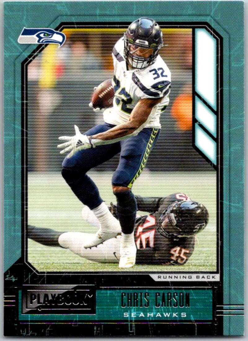 2020 Panini Playbook #98 Chris Carson Seattle Seahawks V46519