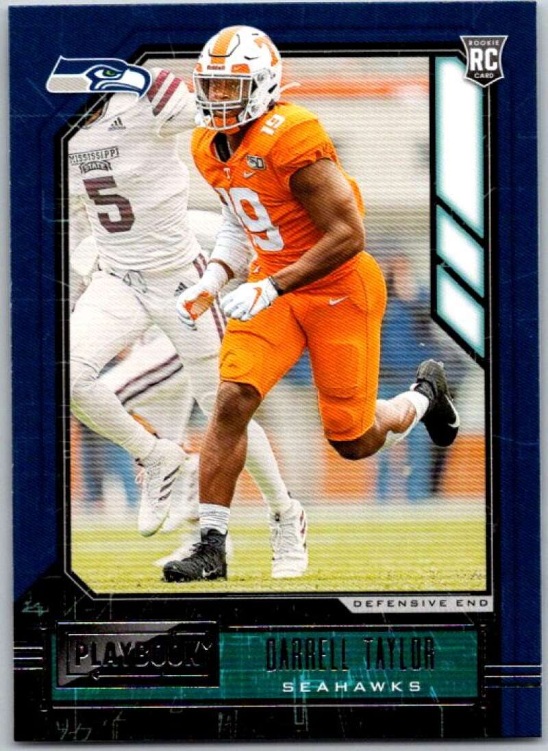 2020 Panini Playbook #186 Darrell Taylor RC Rookie Seattle Seahawks V46524