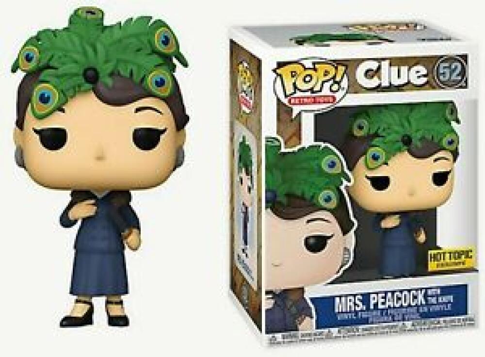 Funko Pop - 52 Retro Toys - Clue - Mrs. Peacock With Knife Vinyl Figure *EXCLUSIVE