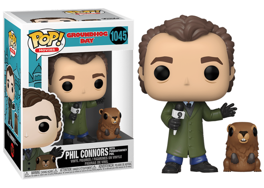 Funko Pop - 1045 Movies - Groundhog Day - Phil Connors With Punxsutawney Vinyl Figure Image 1