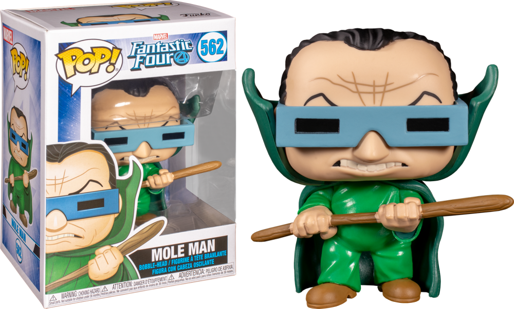 Funko Pop - 562 Marvel - Fantastic Four - Mole Man Vinyl Figure Image 1