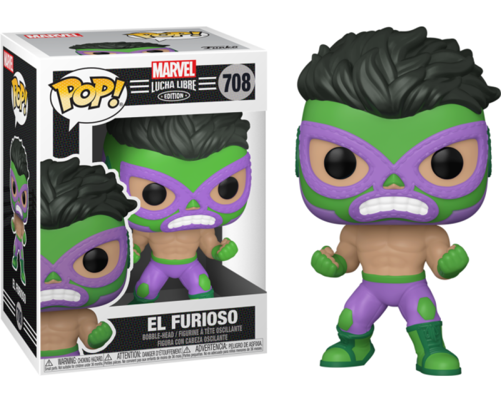 Funko Pop - 708 Marvel - Lucha Libre - El Furioso Vinyl Figure Image 1