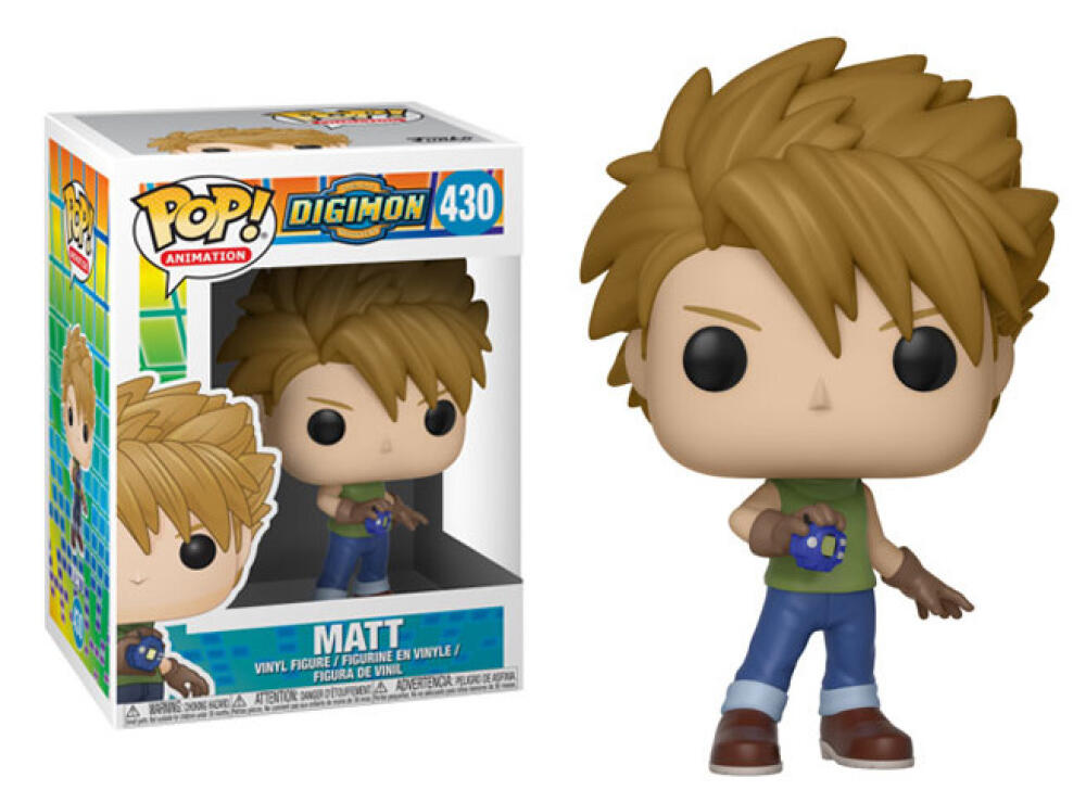 Funko Pop - 430 Animation - Digital Digimon Monsters - Matt Vinyl Figure Image 1