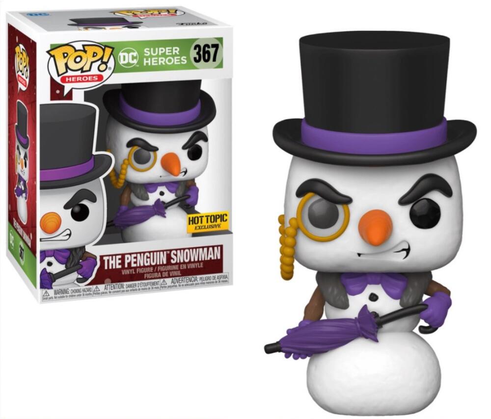 Funko Pop - 367 Heroes - DC Super Heroes - The Penguin Snowman Figure *EXCLUSIVE Image 1