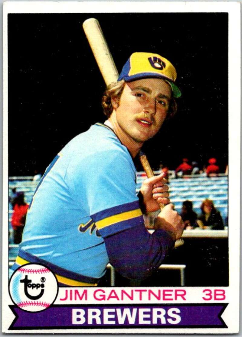1979 Topps MLB #154 Jim Gantner DP Milwaukee Brewers V46582