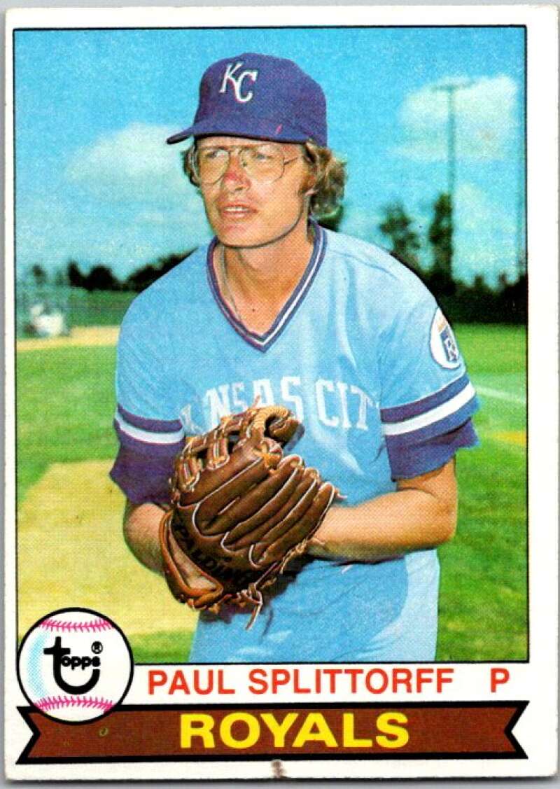 1979 Topps MLB #183 Paul Splittorff Kansas City Royals V46588
