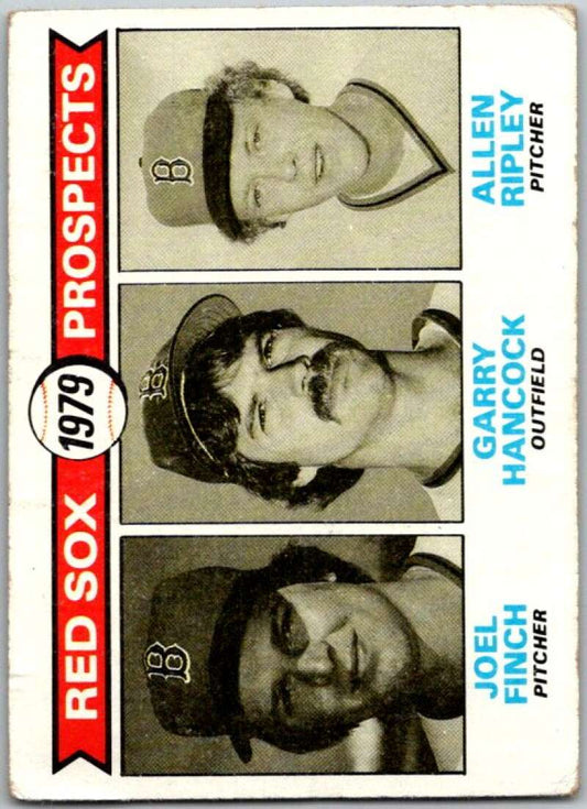 1979 Topps MLB #702 Finch/Hancock/ Ripley Red Sox Prospects  RC Rookie  V46738