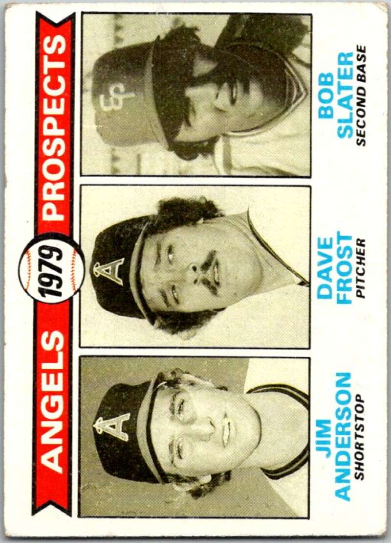 1979 Topps MLB #703 Anderson/ Frost/Slater Angels Prospects RC Rookie V46739
