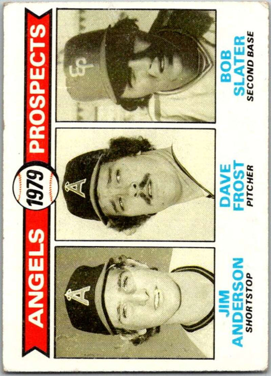 1979 Topps MLB #703 Anderson/ Frost/Slater Angels Prospects  RC Rookie  V46739