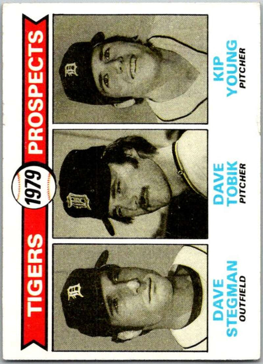 1979 Topps MLB #706 Stegman/Tobik/Young RC Rookie Detroit Tigers  V46741