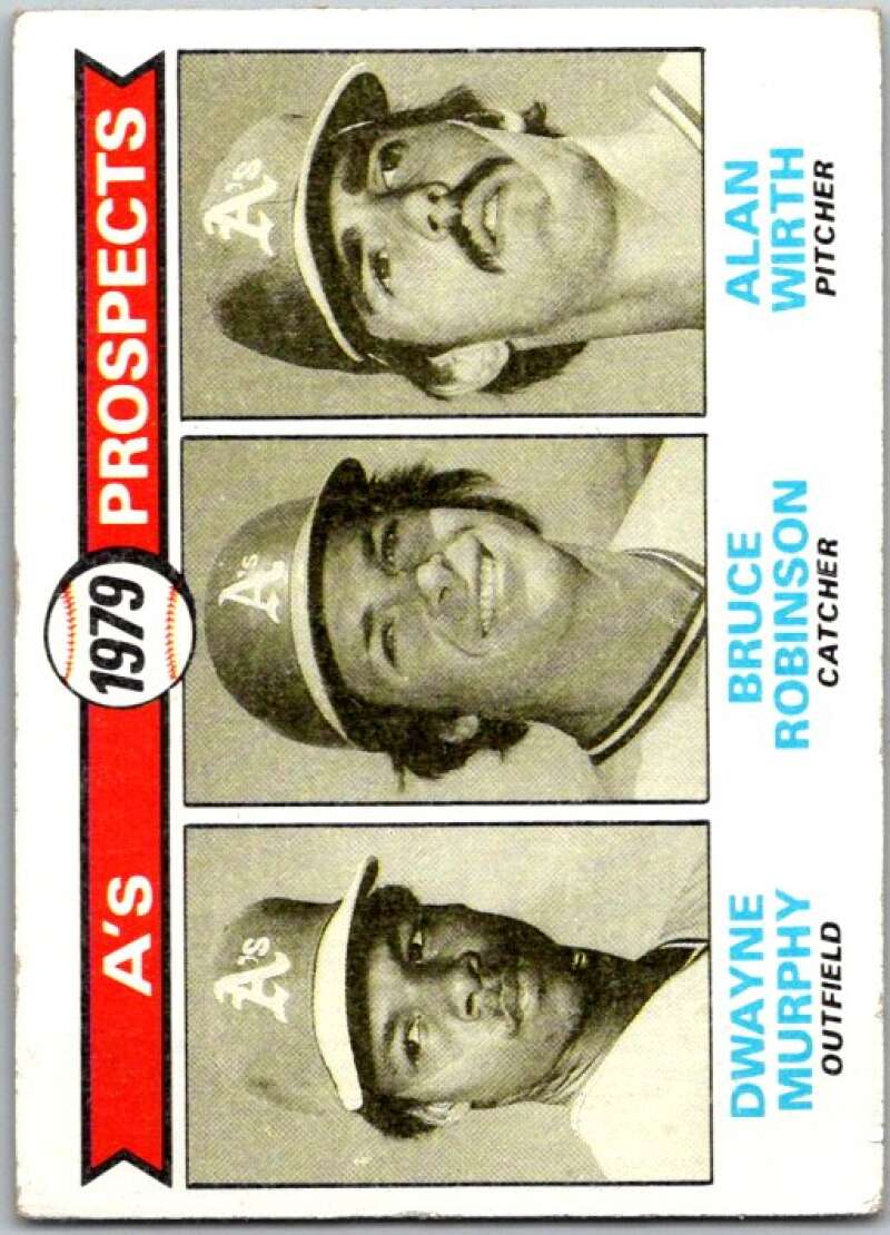 1979 Topps MLB #711 Murphy/Robinson/Wirth A's RC Rookie Oakland V46743