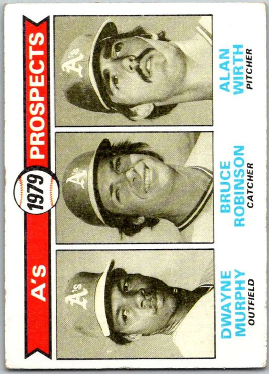 1979 Topps MLB #711 Murphy/Robinson/Wirth A's  RC Rookie Oakland  V46743