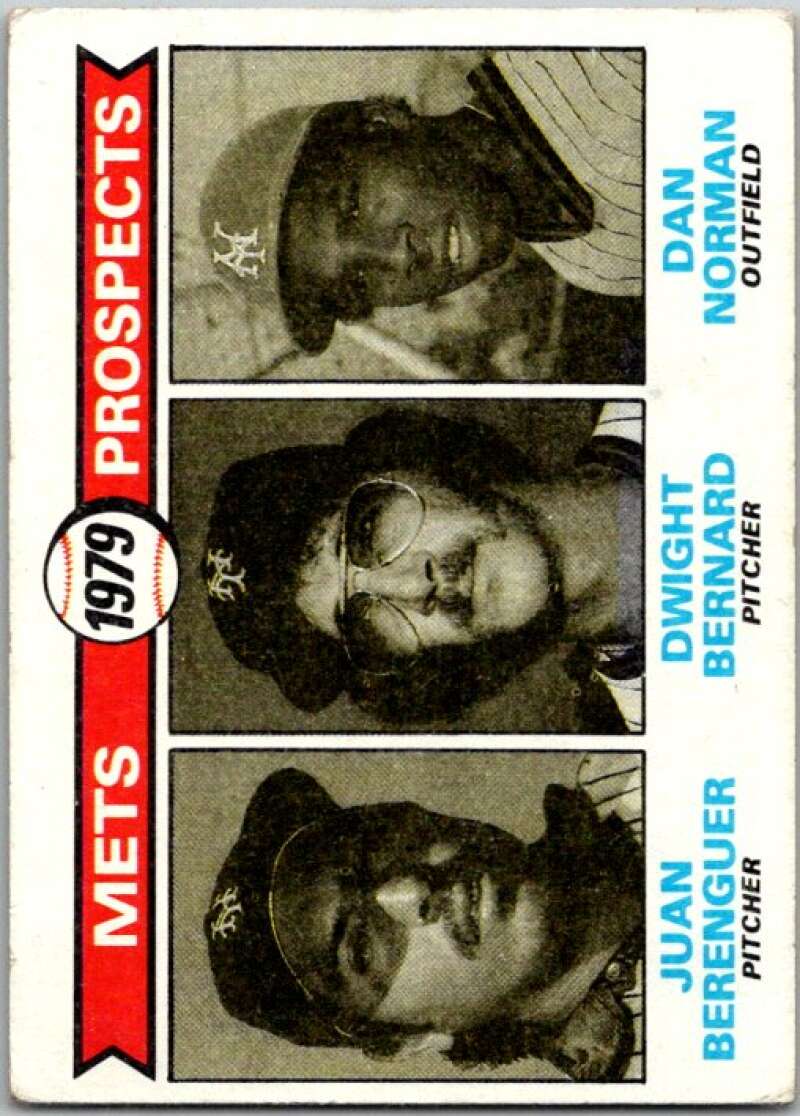 1979 Topps MLB #721 Berenger/Bernard/Norman RC Rookie New York Mets V46745