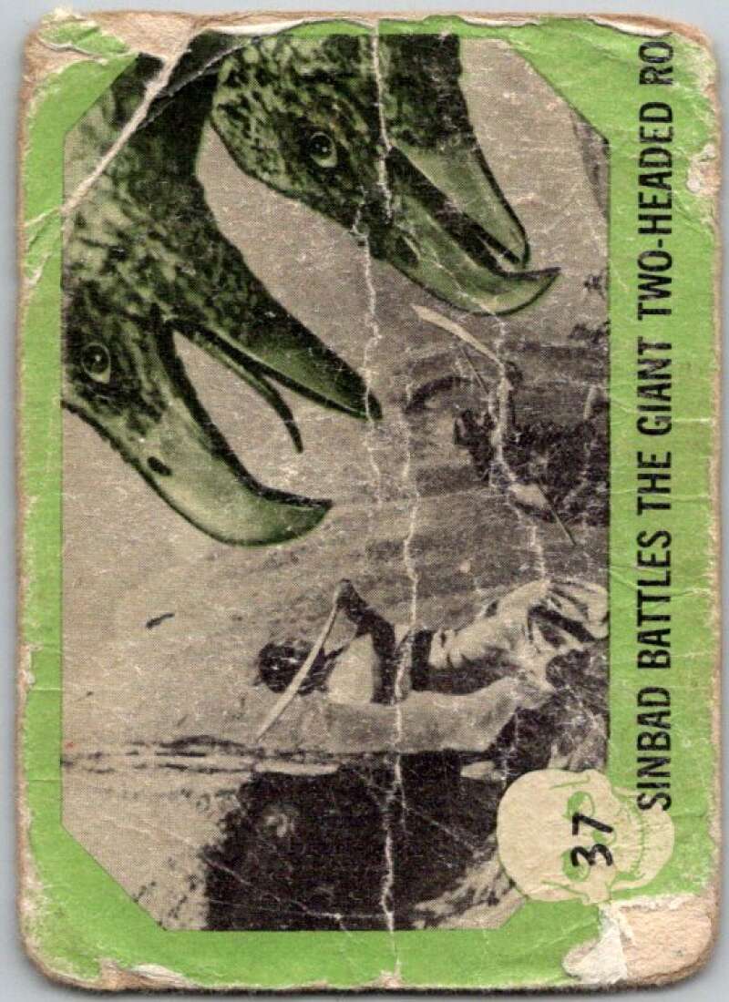 1961 Horror Monsters #37 Sinbad Battles Two-Headed Roc V46757