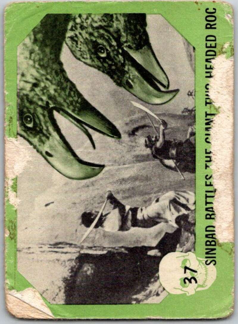 1961 Horror Monsters #37 Sinbad Battles Two-Headed Roc V46758