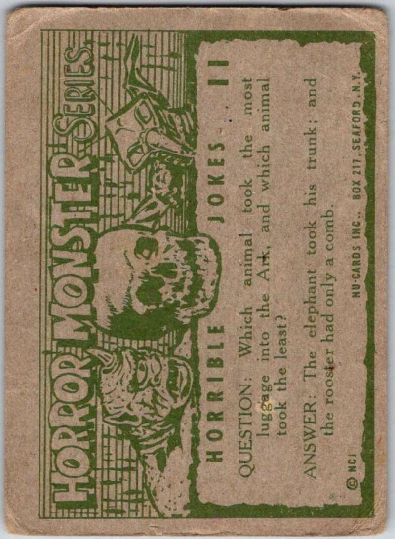 1961 Horror Monsters #141 Wake Up To Tangg V46779