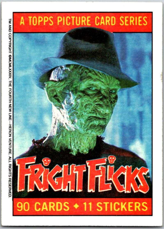 1988 Topps Fright Flicks #1 Fright Flicks Title Card   V46781