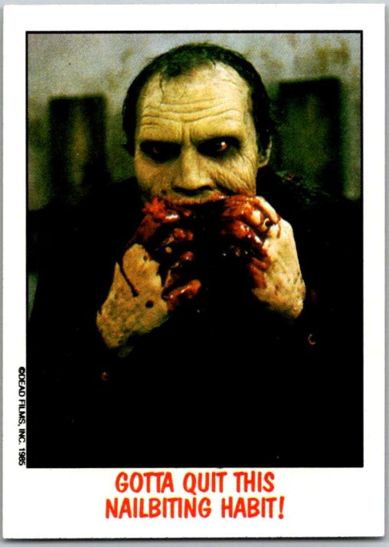 1988 Topps Fright Flicks #3 Gotta Quit This Nailbiting Habit V46784